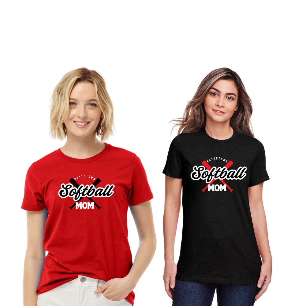 Boyertown Optimist Softball MOM Cotton Tee Ladies