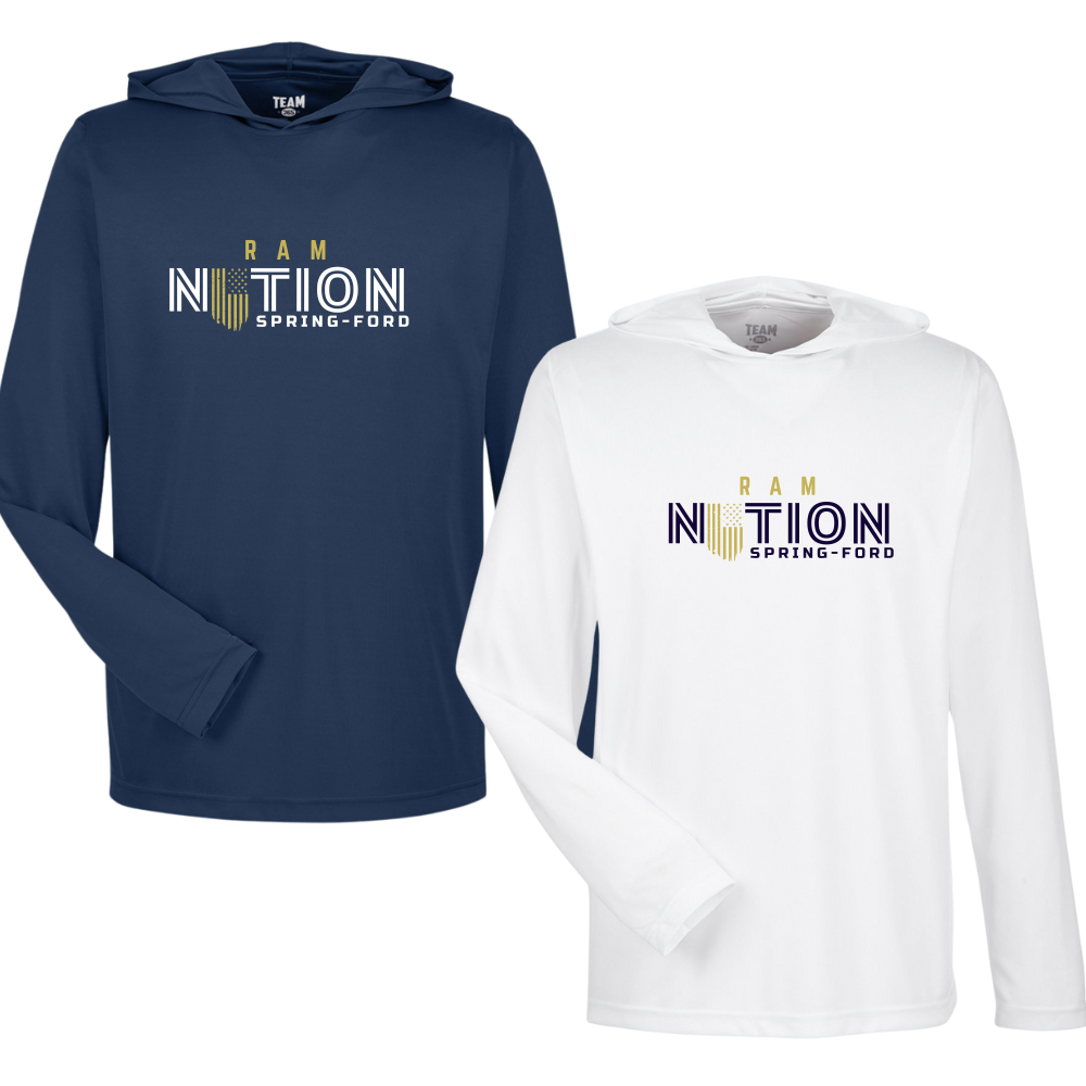 SF Ram Nation LS Hooded Performance Tee