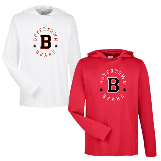 Washington Elementary LS Performance Tee With Hood B