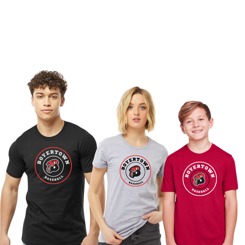 Boyertown Travel Baseball Cotton Tee Warning Track