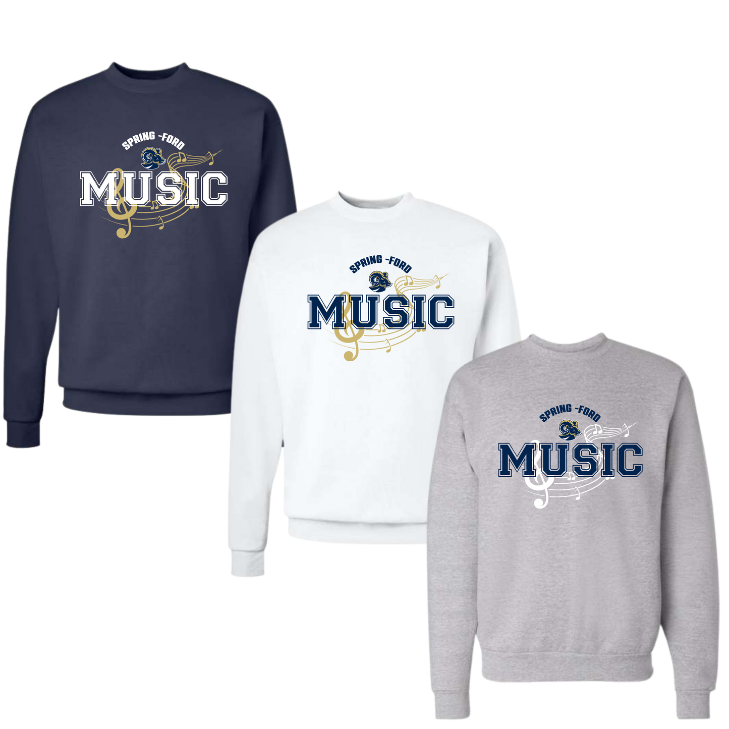 SF Music Unisex Crewneck - Notes
