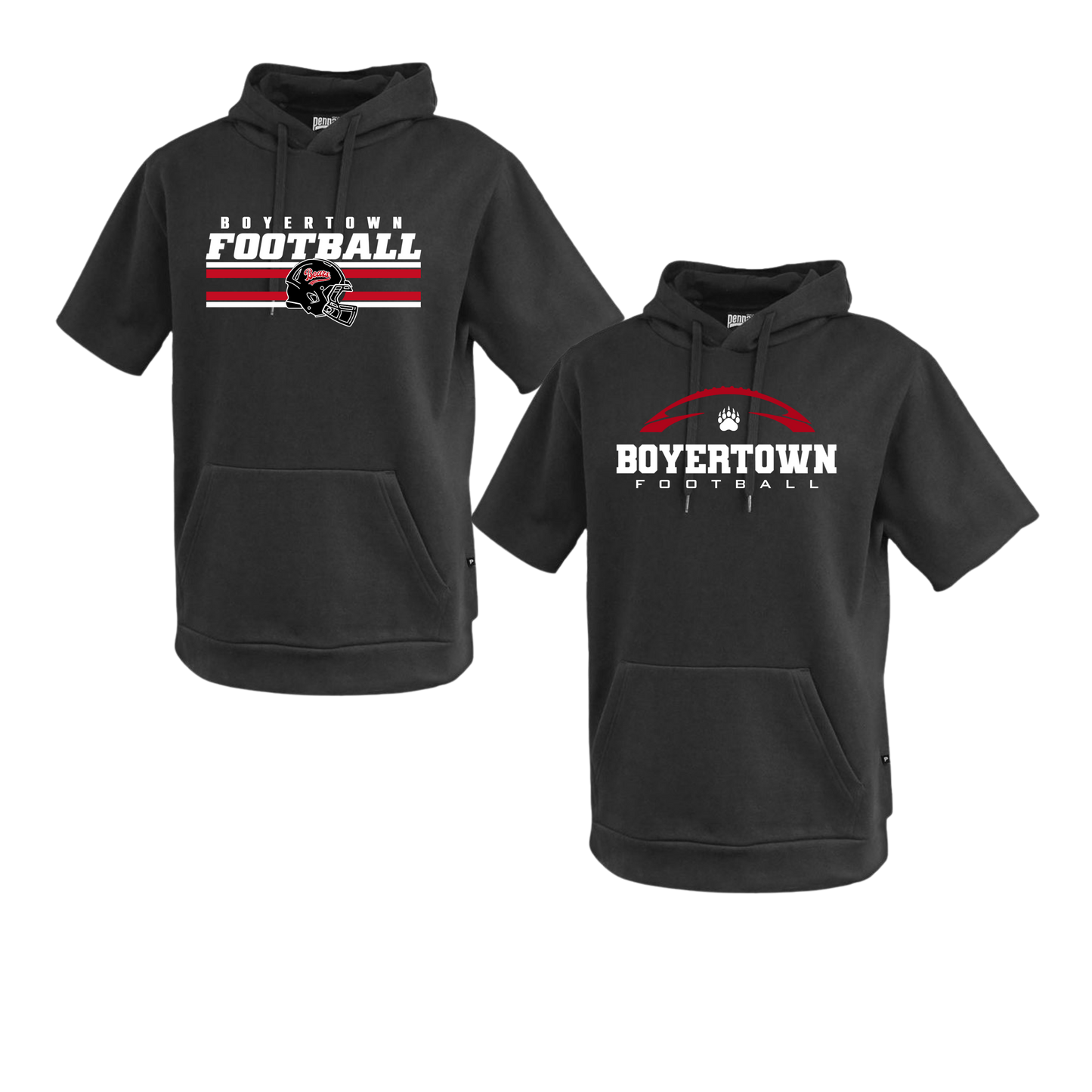 Bears Football 26 - Unisex Short Sleeve Hooded Fleece