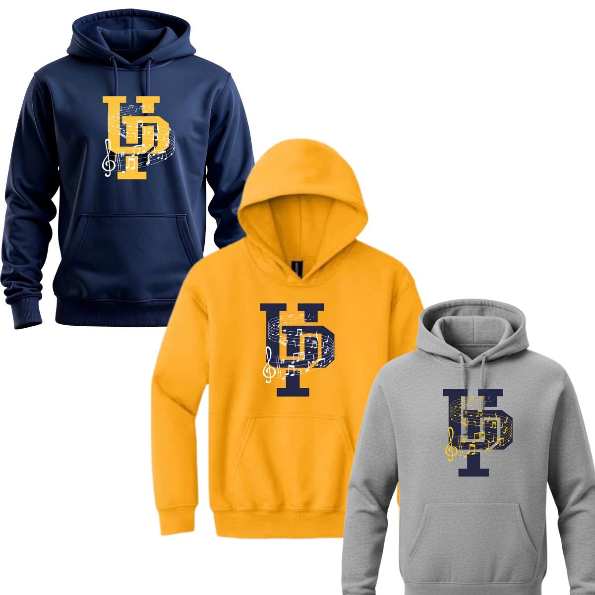 UP Music Unisex Hoodie Notes