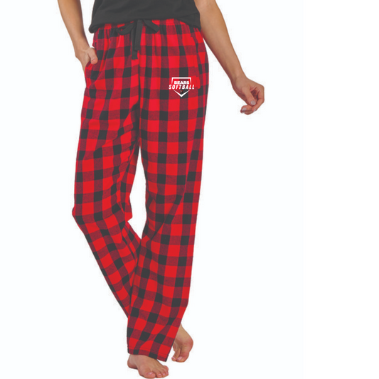 Bears Softball Plaid Pj Pants