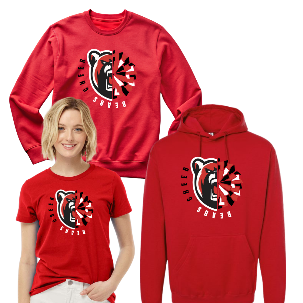 Bears Cheer Hit Zero Design Multiple Colors