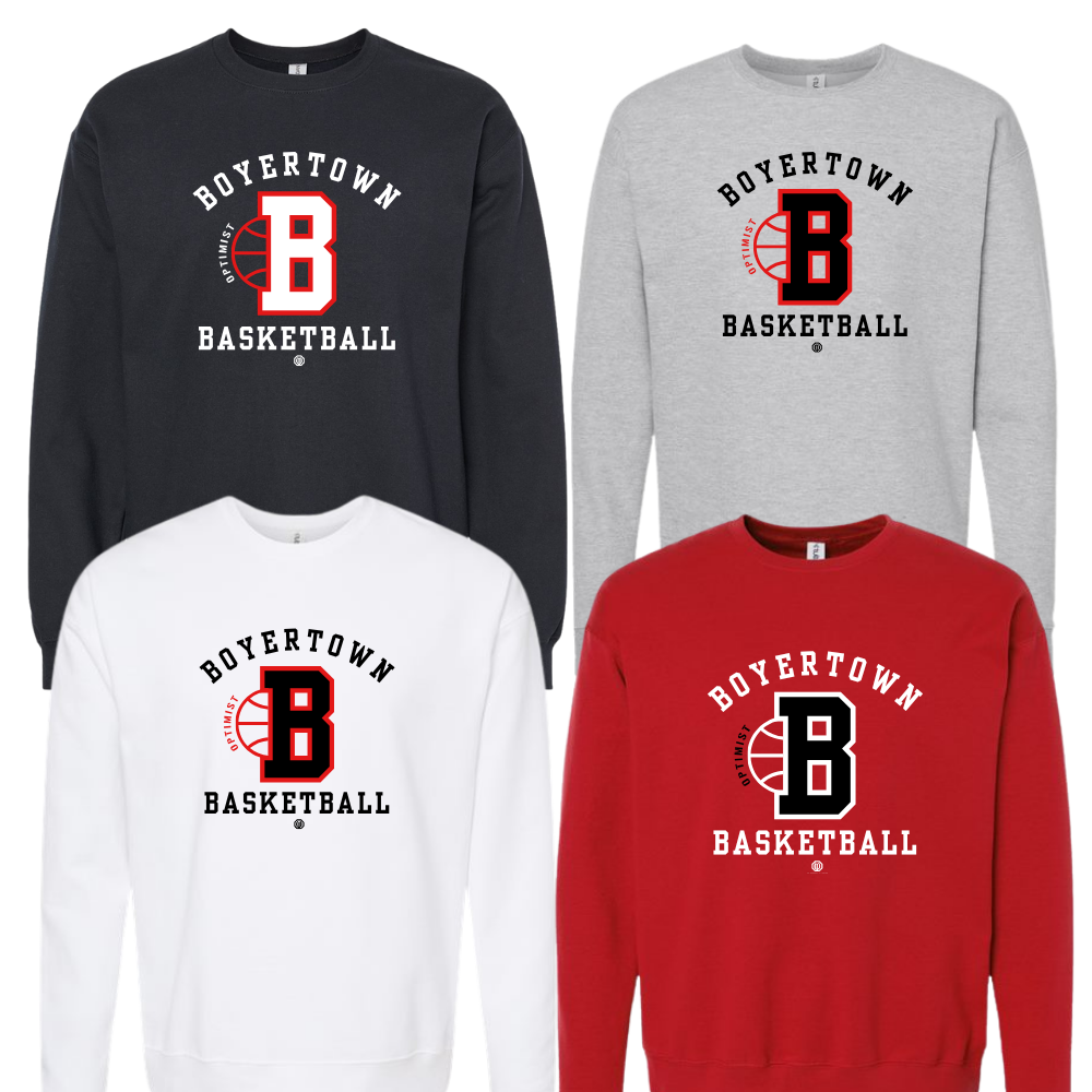 Boyertown Unisex Crewneck Sweatshirt Swoosh