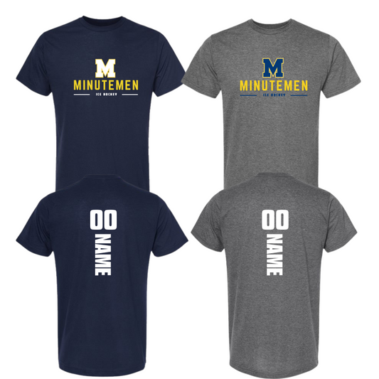Minutemen Custom Name & Number Tee Campus