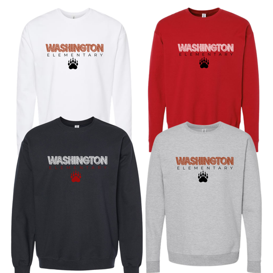 Washington Elementary Crewneck Unisex Chalkboard
