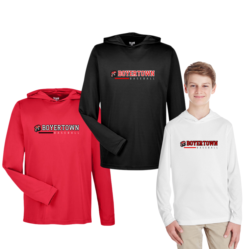 Boyertown Travel Baseball LS Performance Tee w/Hood Dugout