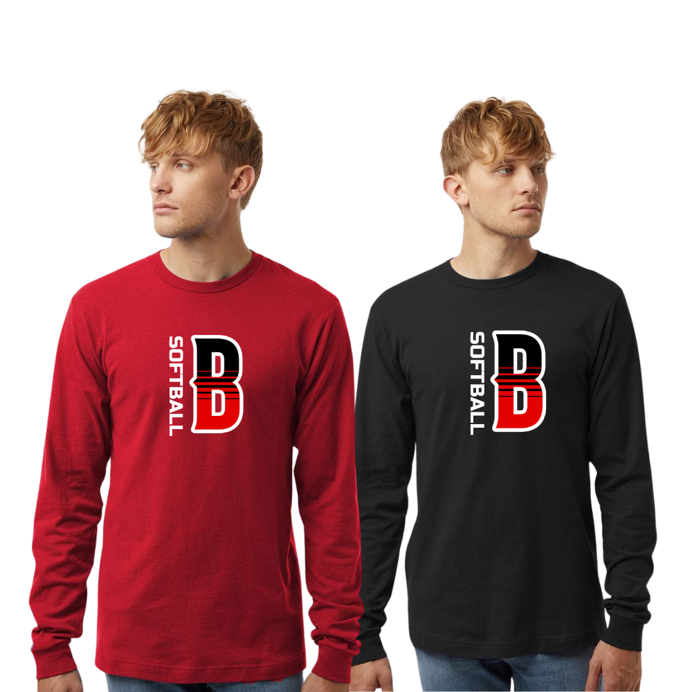 Boyertown Optimist Softball Adult Unisex LS Cotton Tee Bravo