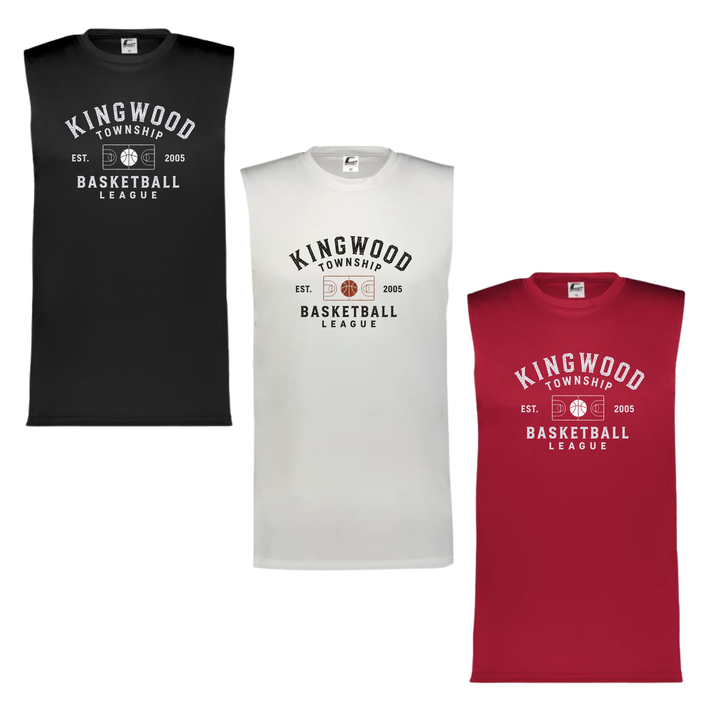 KW Township Basketball Sleeveless Training Tee - Hardwood