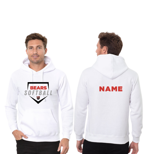 Bears Softball Foul Unisex Hoodie Custom Name