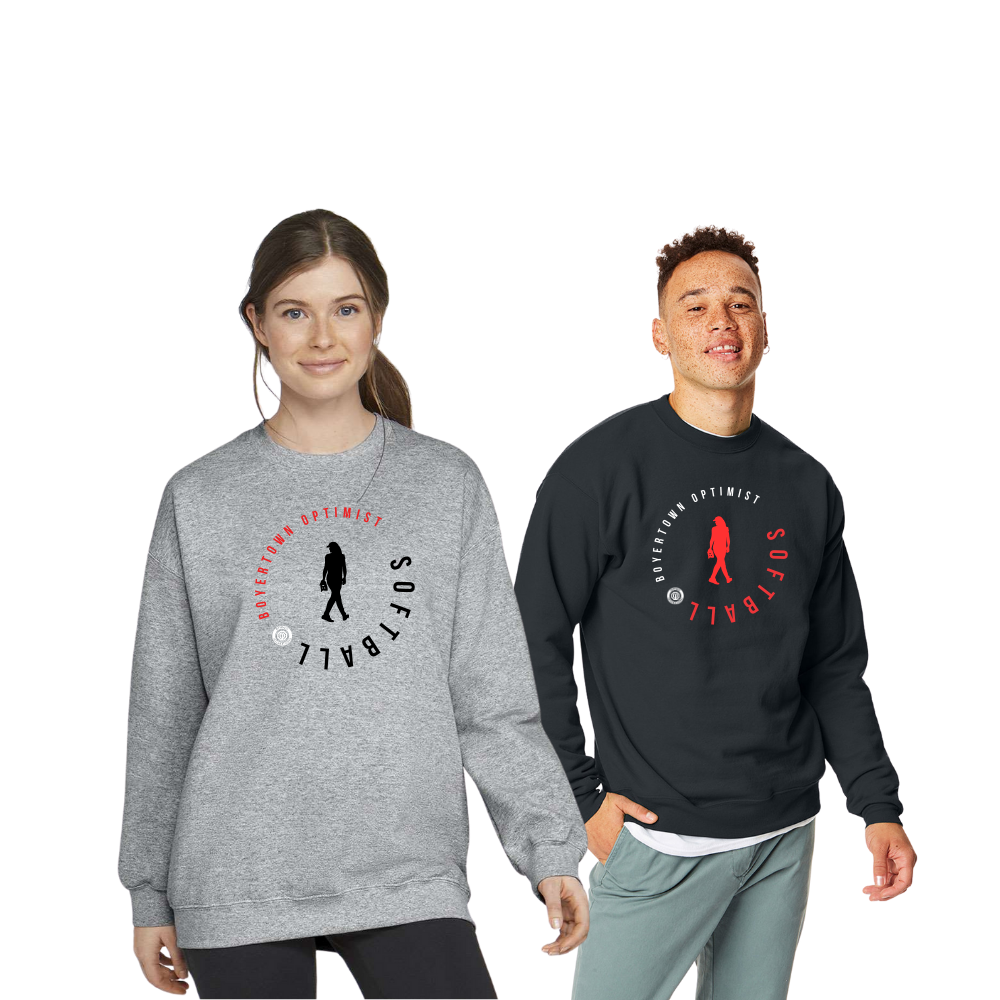 Boyertown Optimist Softball Unisex Adult Crewneck Rival