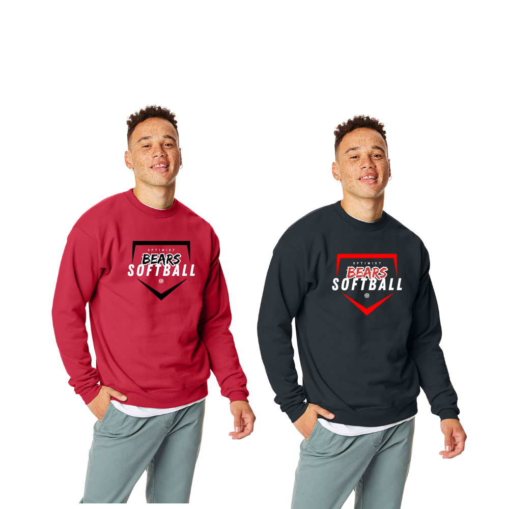 Boyertown Optimist Softball Unisex Adult Crewneck Zone