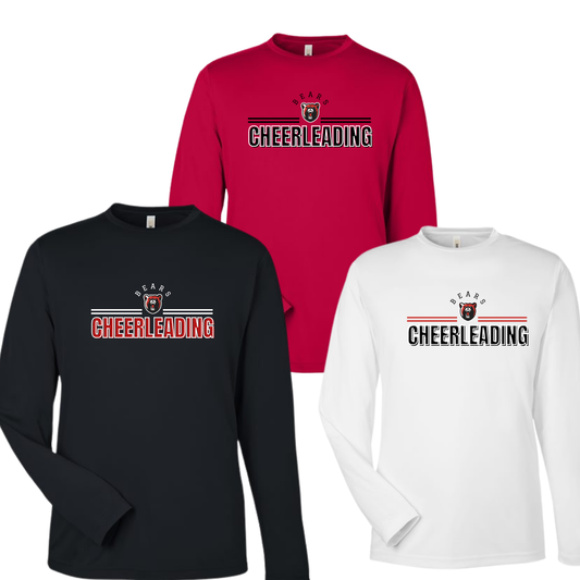 Bears Cheer Long Sleeve Performance Tee Icon