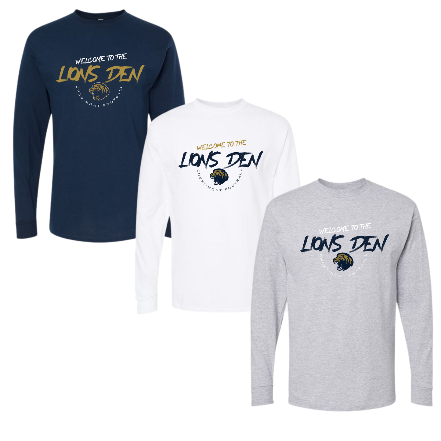 CMC Lions Unisex Long Sleeve Tee The Den