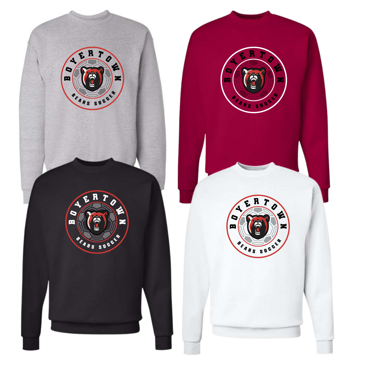 Boyertown Boys Soccer Unisex Crewneck - Corner