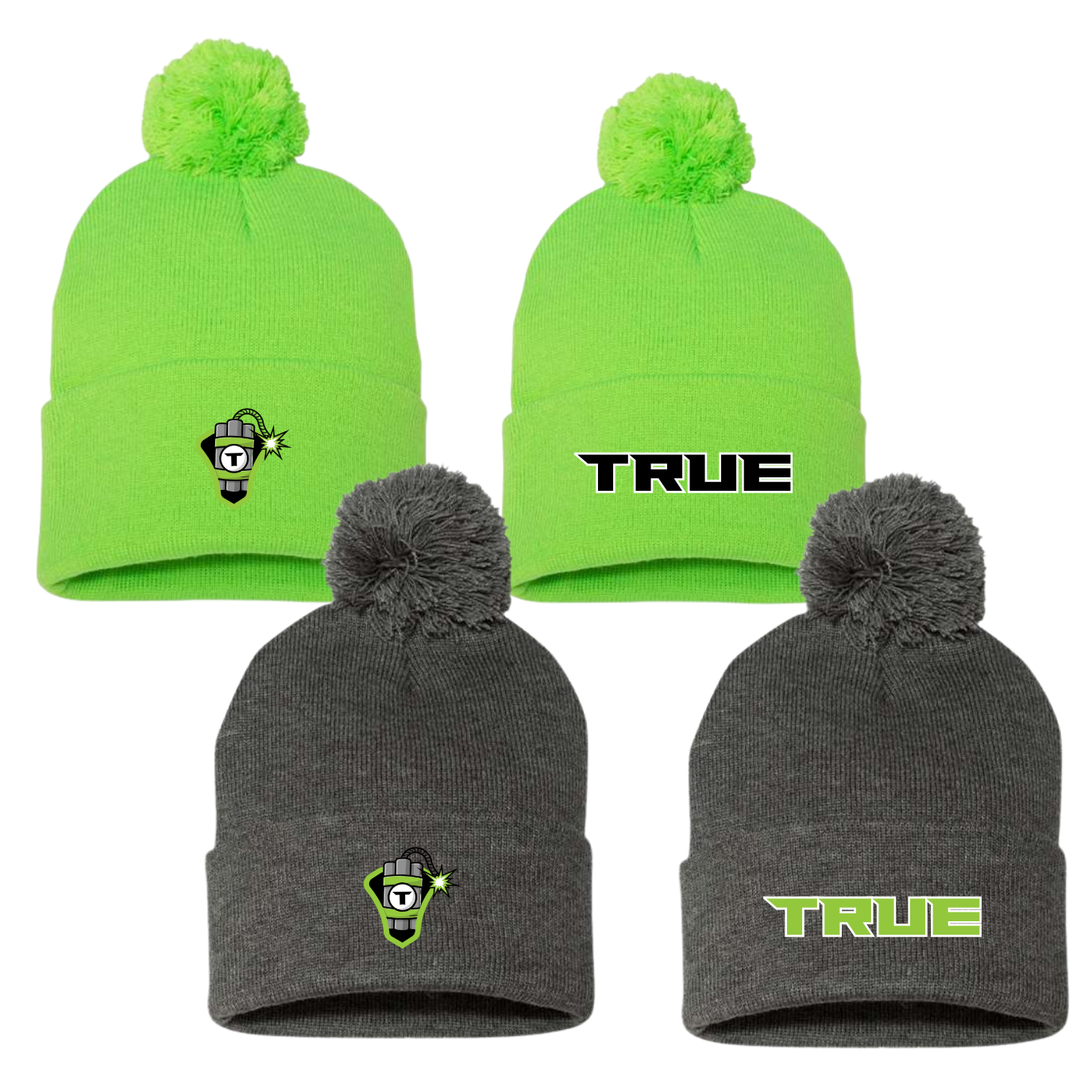 True Dynamite LAX Beanie Pom Pom