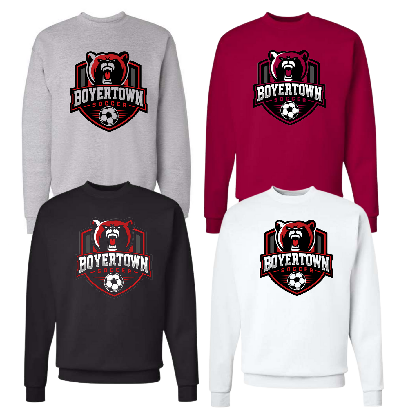 Boyertown Boys Soccer Unisex Crewneck - Icon