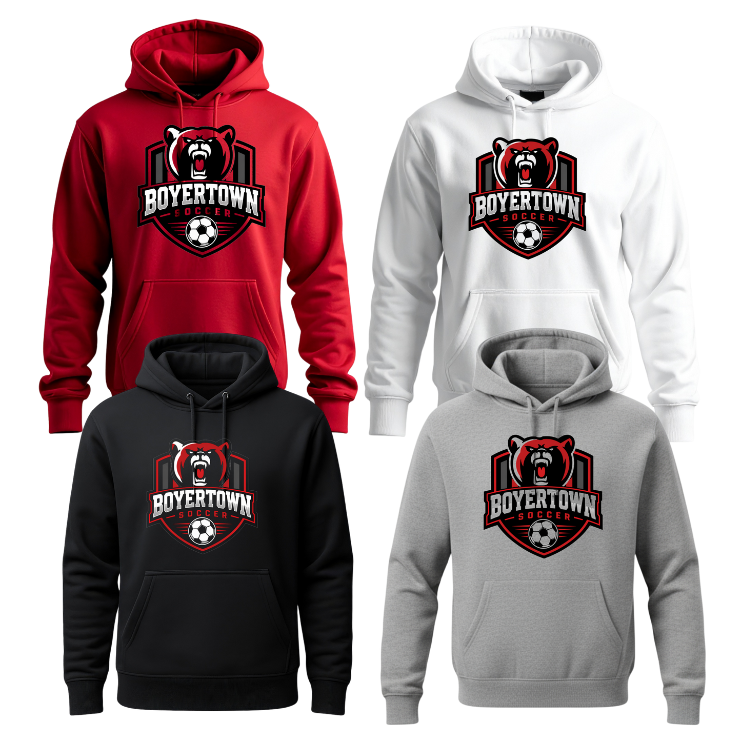 Boyertown Boys Soccer Unisex Hoodie - Icon