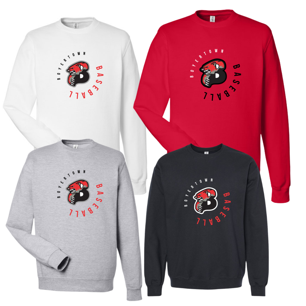 Boyertown Travel Baseball Crewneck Sweatshirt Elevate
