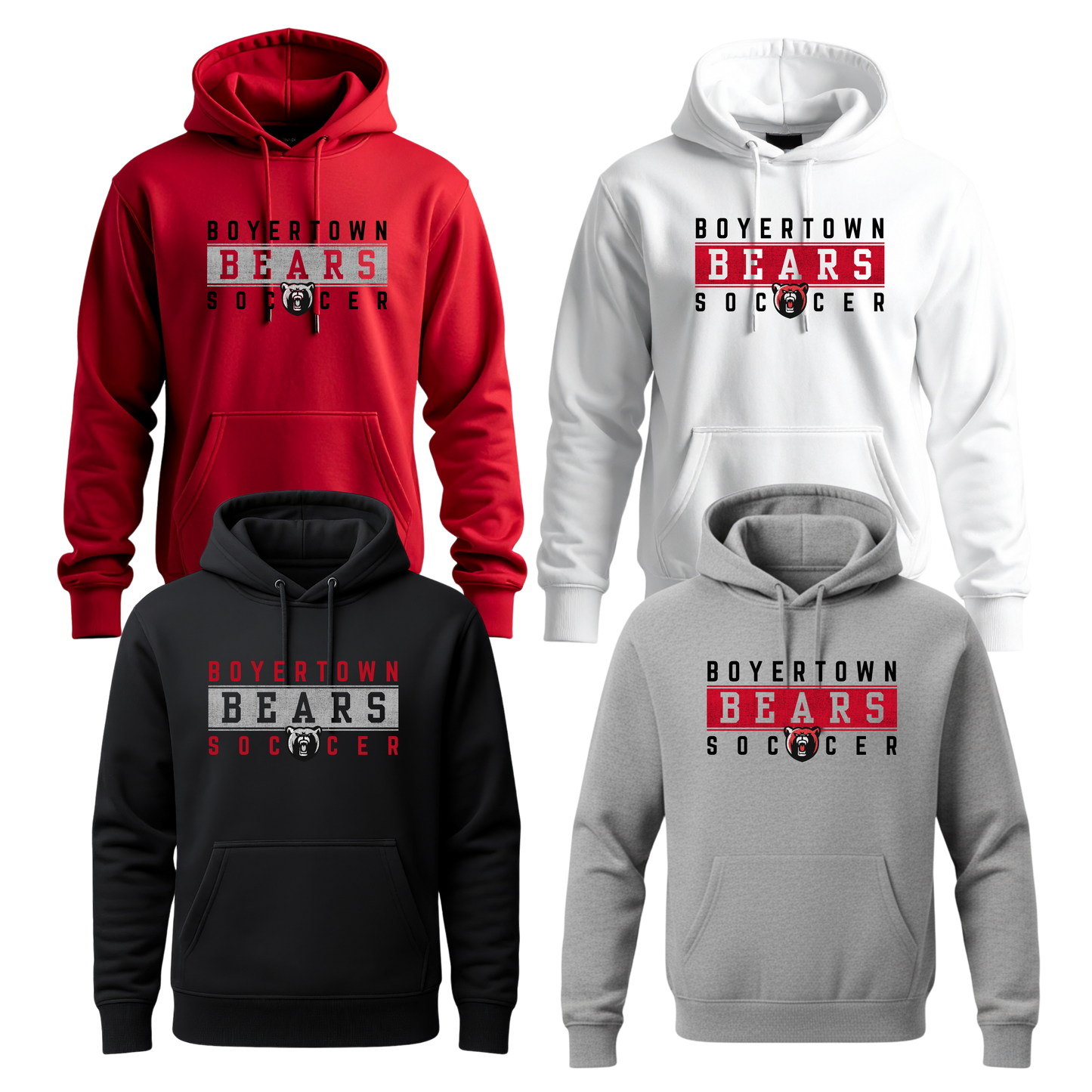 Boyertown Boys Soccer Unisex Hoodie - Striker