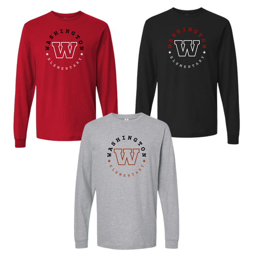Washington Elementary Long Sleeve Cotton Tee W