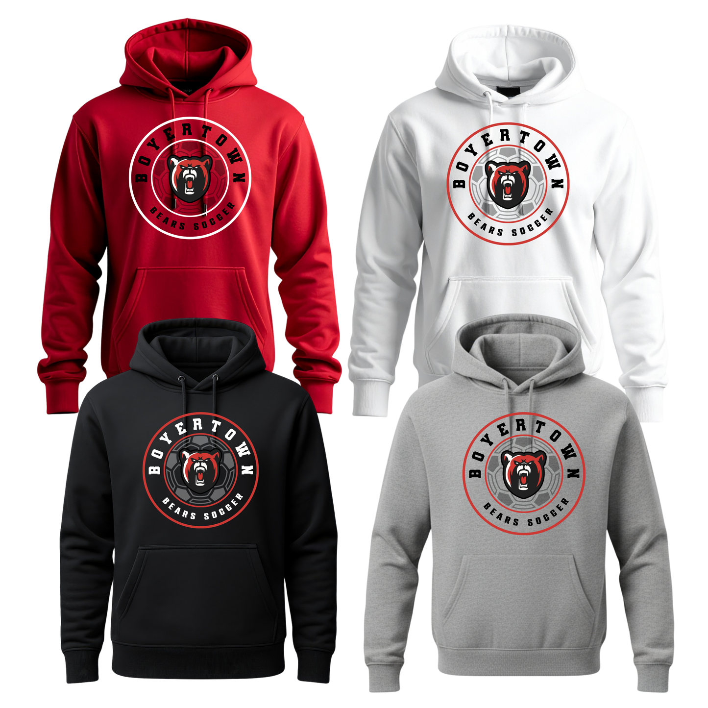 Boyertown Boys Soccer Unisex Hoodie - Corner