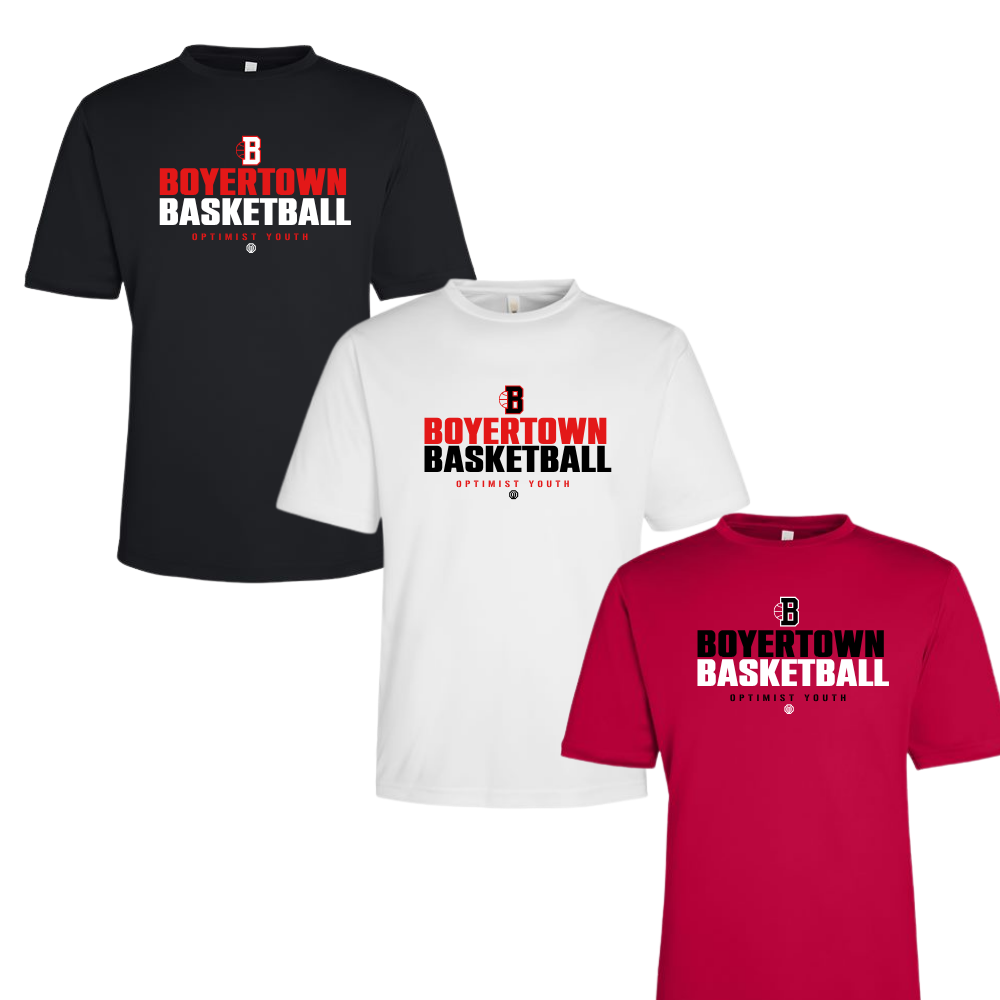 Boyertown Basketball Performance Tee Courtside