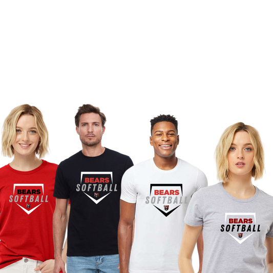 Bears Softball SS Unisex Cotton Tee Foul