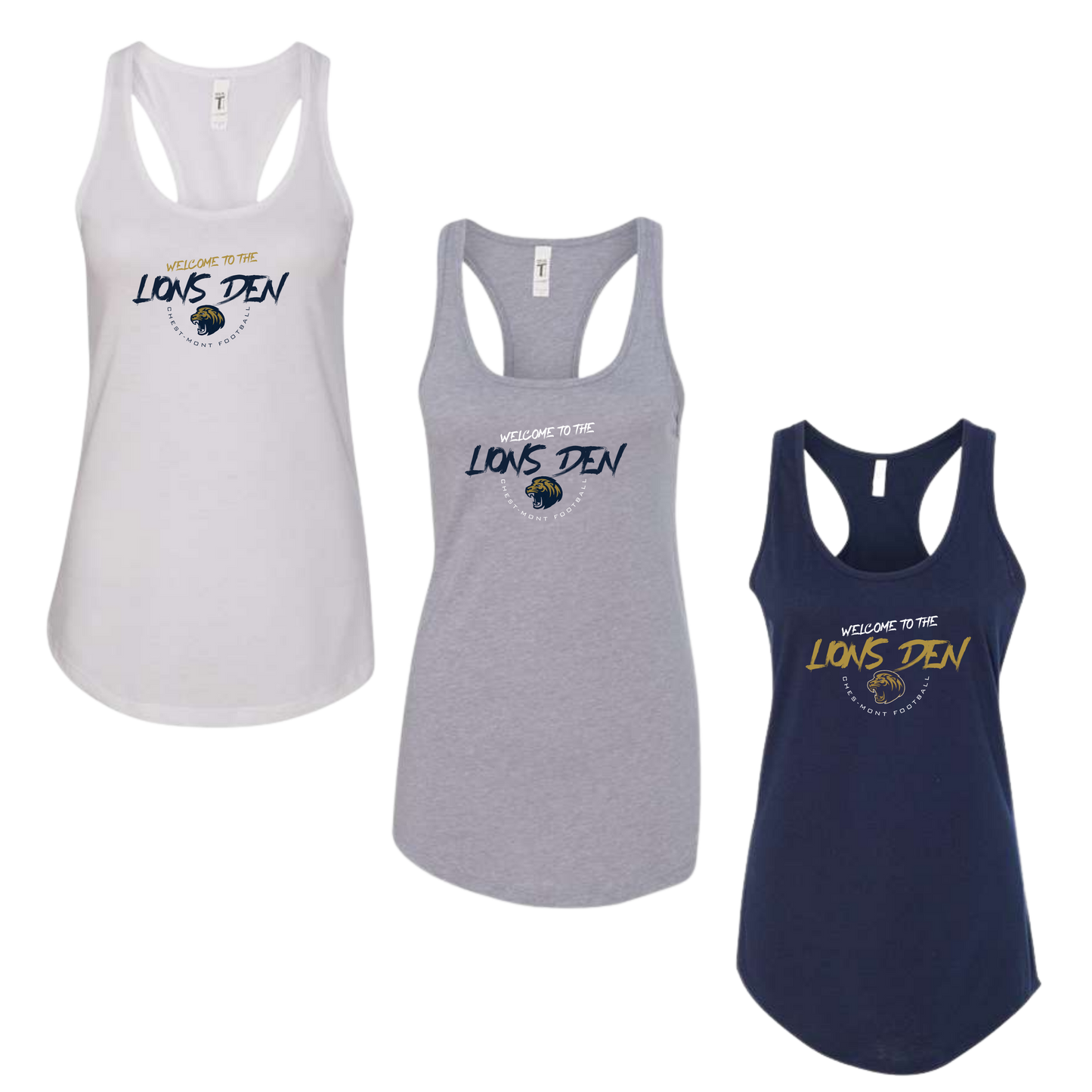 CMC Lions Ladies Racerback Tank - The Den