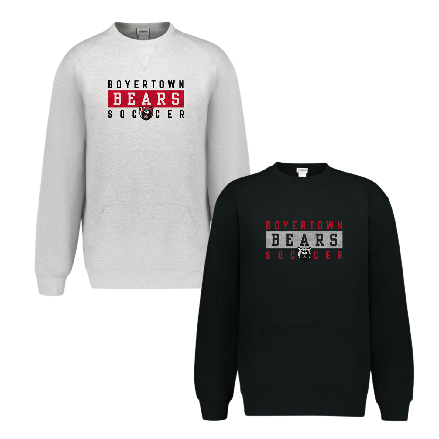 Boyertown Boys Soccer Crewneck With Front Pockets - Striker