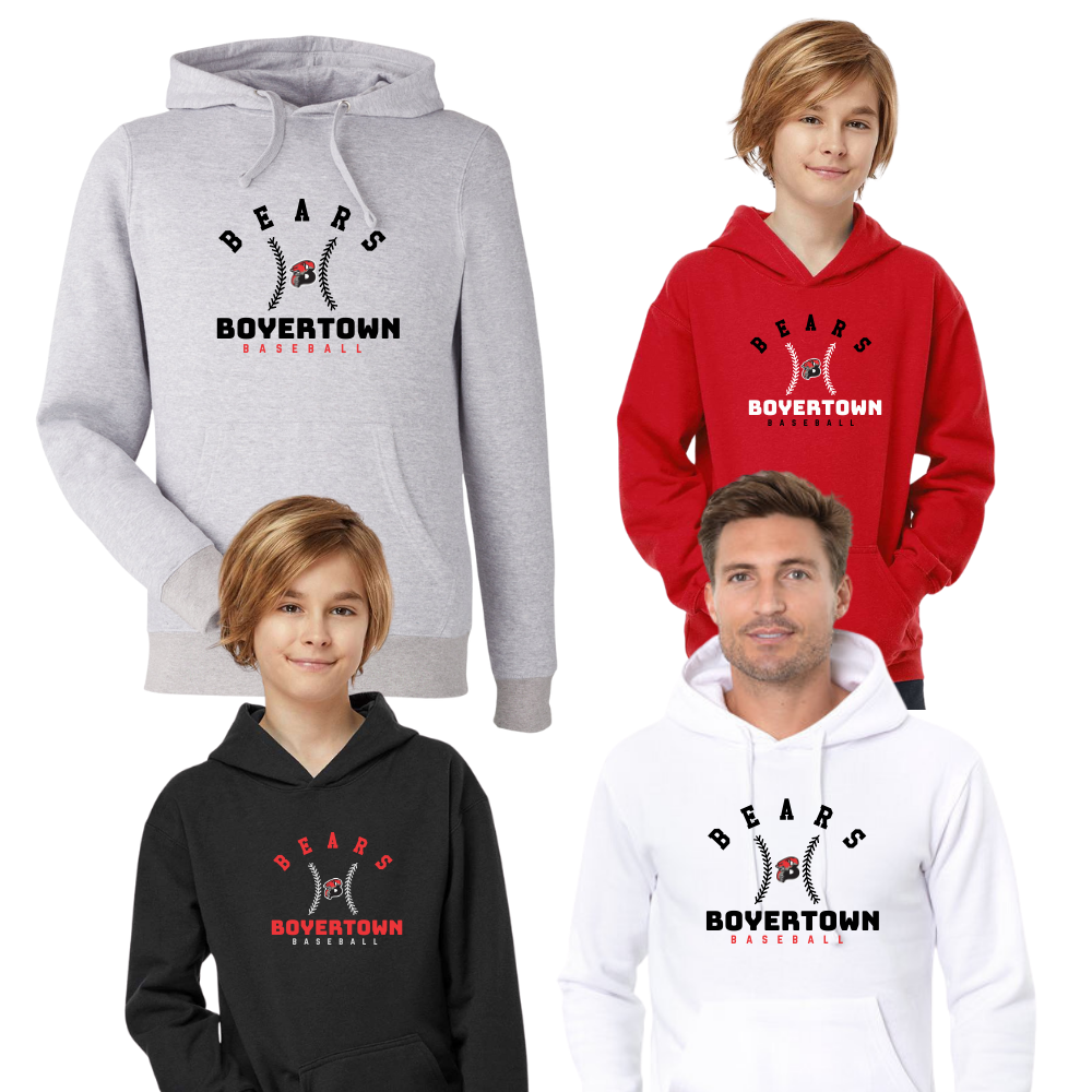 Boyertown Travel Baseball Unisex Hoodie Curve
