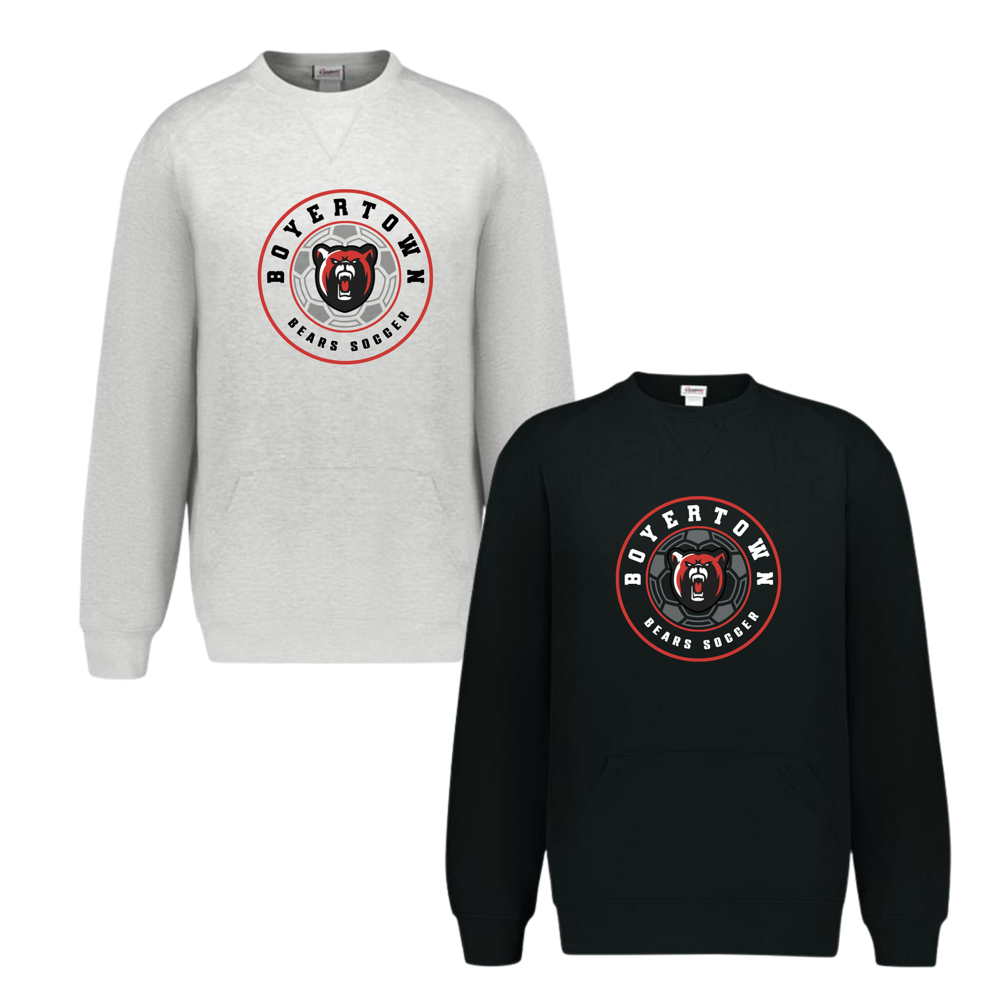 Boyertown Boys Soccer Crewneck With Front Pockets - Corner