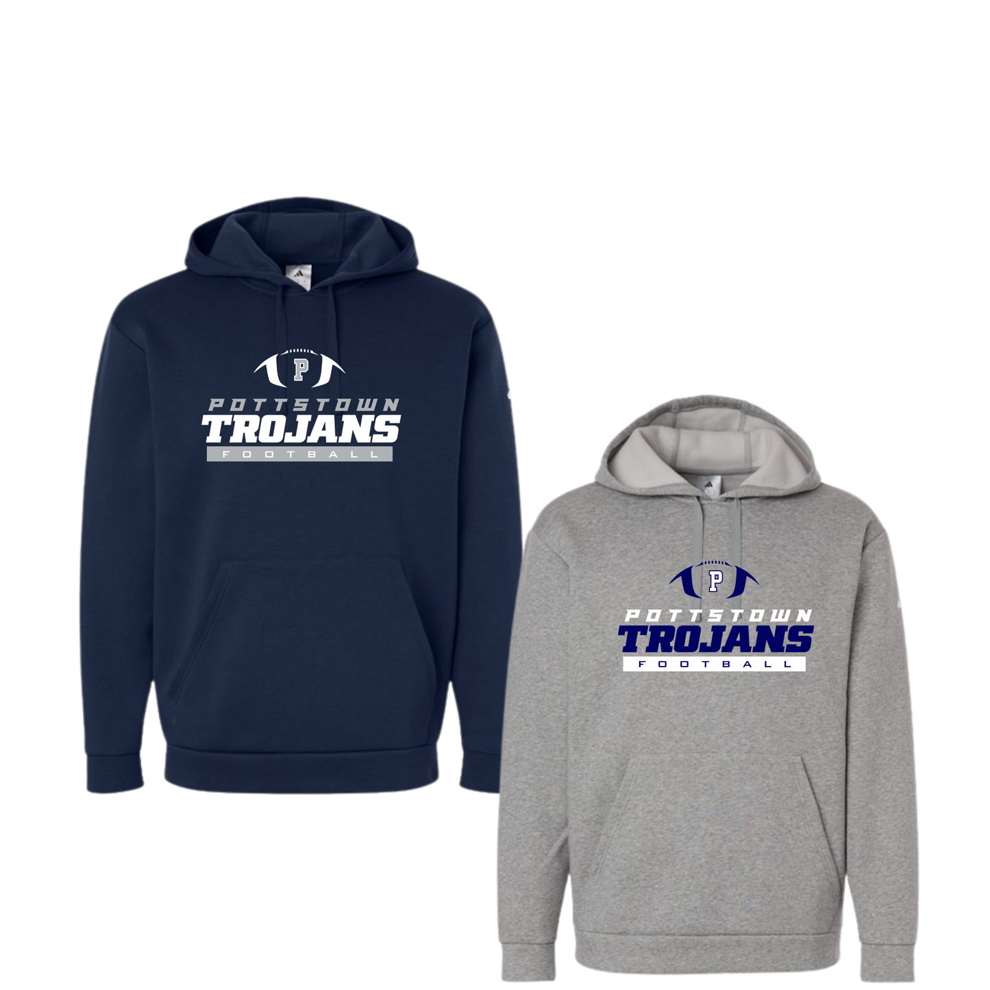 Pottstown Trojans Football Adidas Hoodie - Campus
