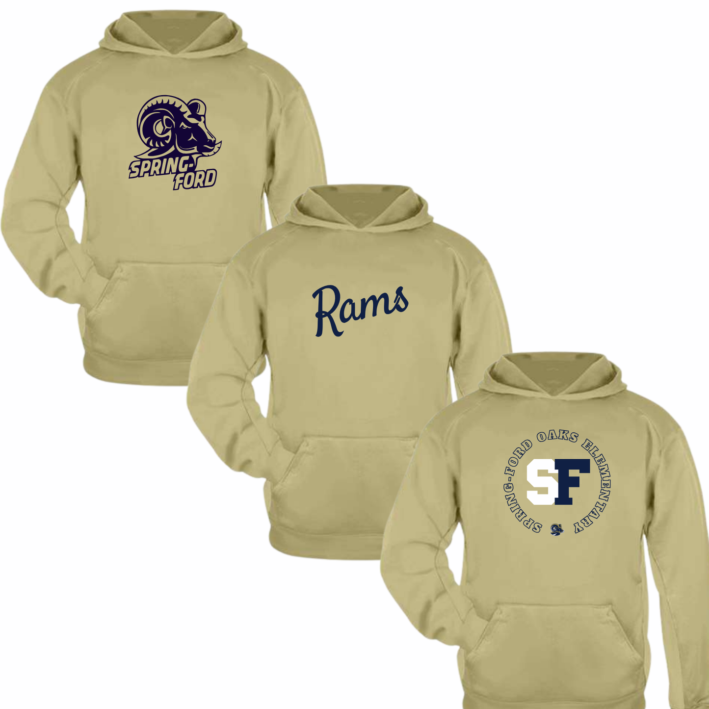 SFO Unisex Athletic Vegas Gold Fleece Hoodie