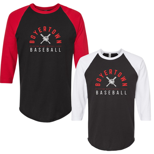 BMBL Classic 3/4 Baseball Style Cotton Tee