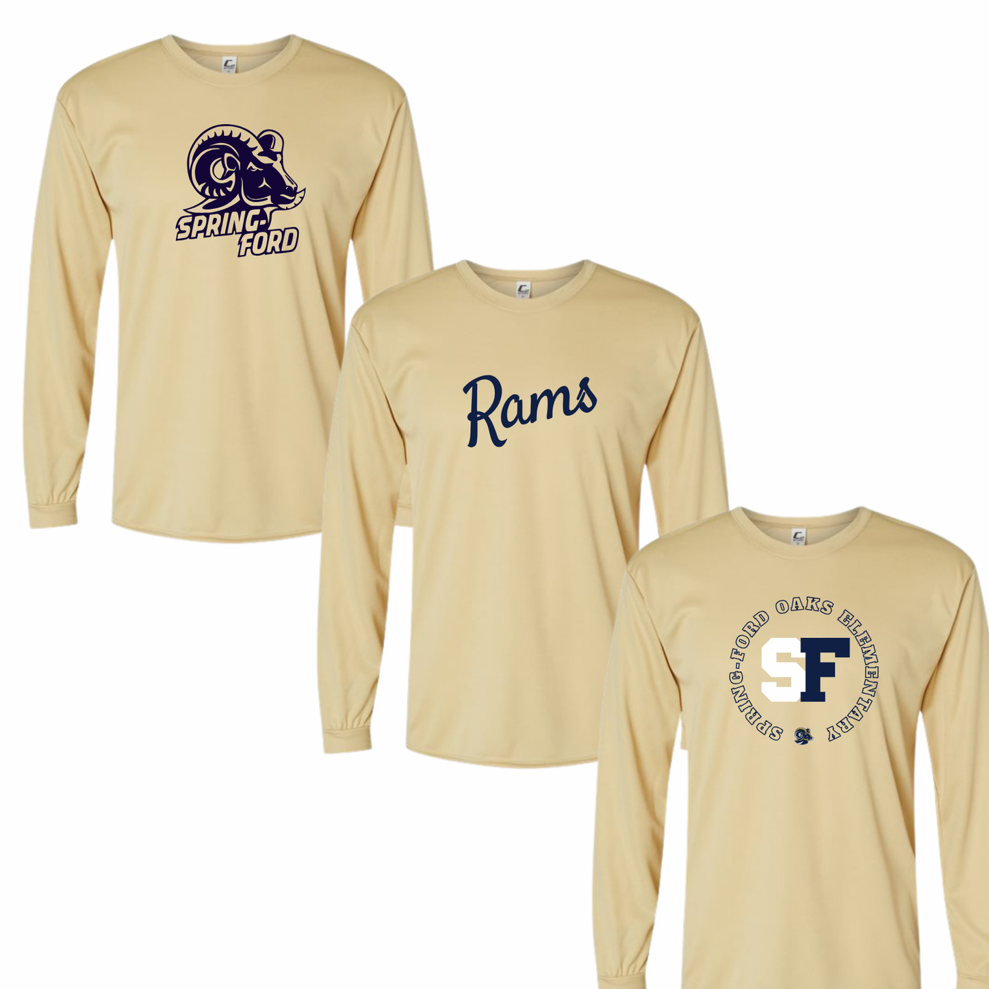 SFO Long Sleeve Performance Vegas Gold