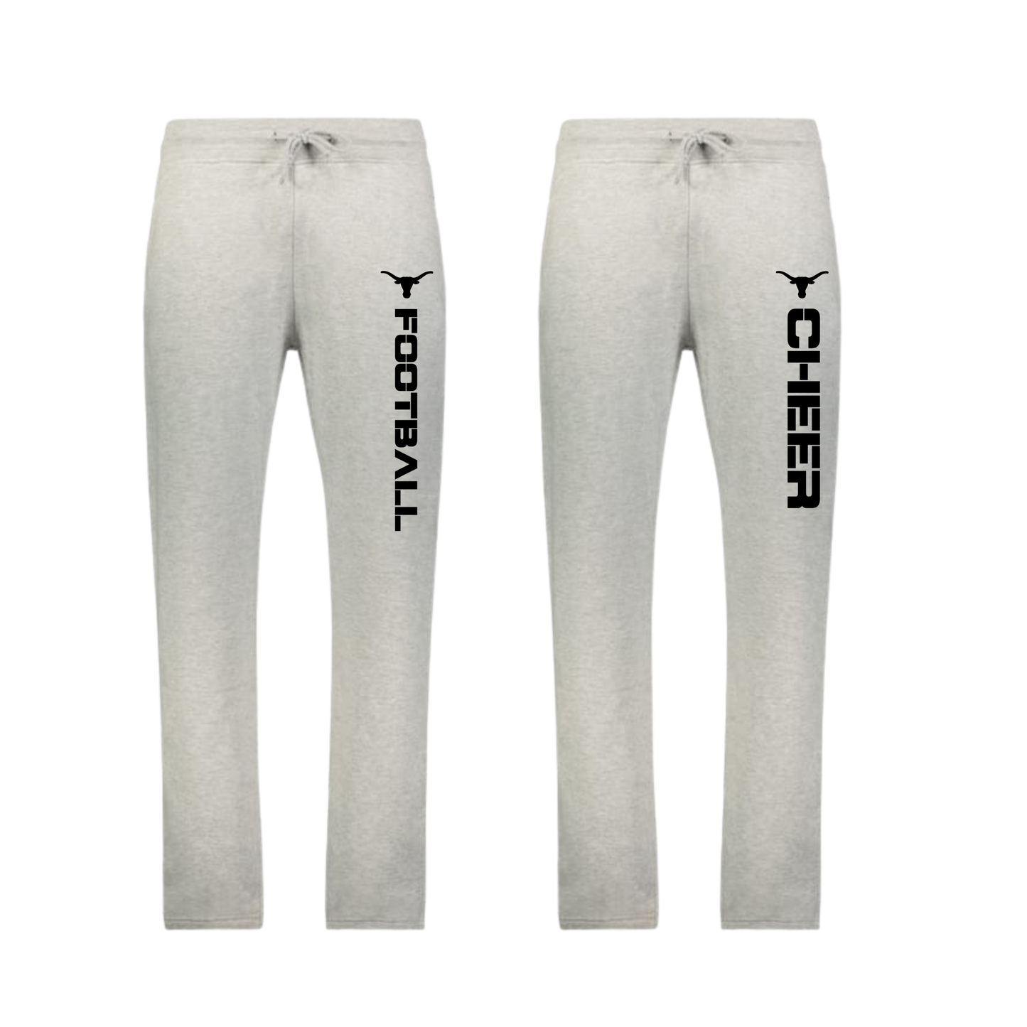 Longhorns Badger Brand Open Bottom Sweatpants