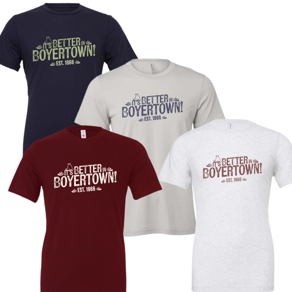 Building A Better Boyertown Bella Canvas Jersey Tee Main Street