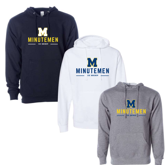 Minutemen Ice Hockey Hoodie Unisex Campus