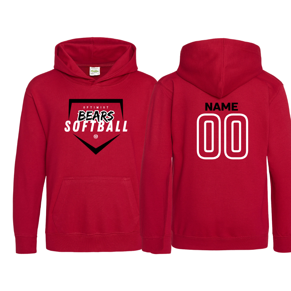Boyertown Optimist Softball Custom Name & Number Hoodie Zone