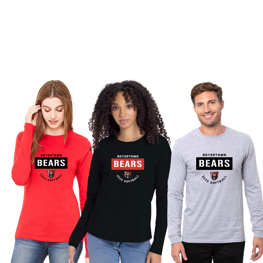 Bears Softball LS Unisex Cotton Tees Unite