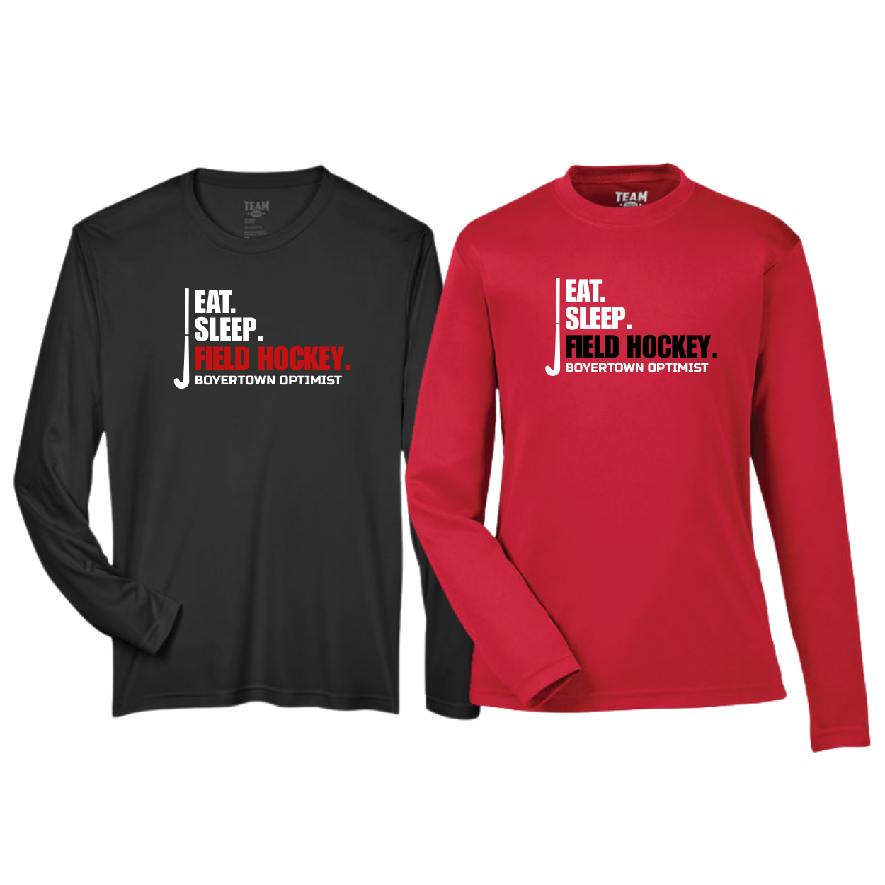 Boyertown Field Hockey LS Performance Tee Eat Sleep