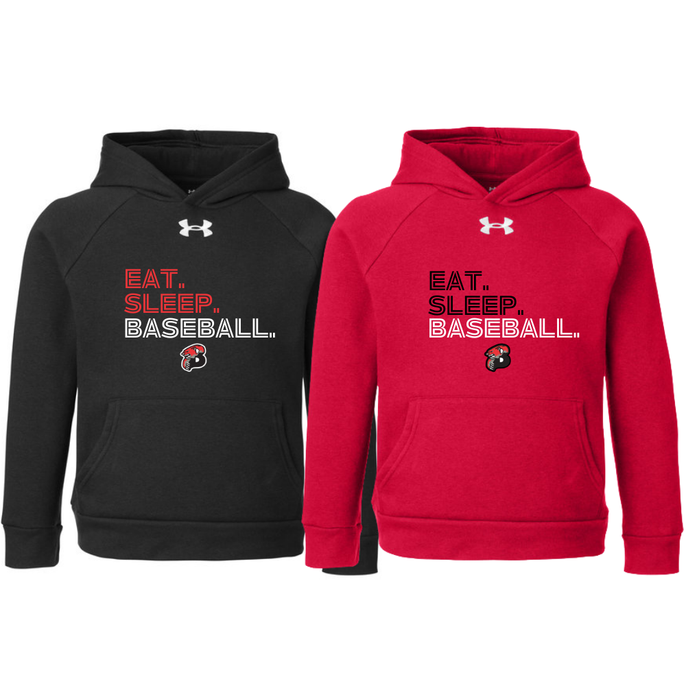 Boyertown Travel Baseball Youth Under Armor Hoodie Eat Sleep