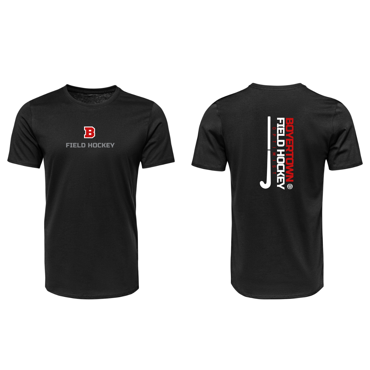 Boyertown Field Hockey Dri Fit Tee Back Print