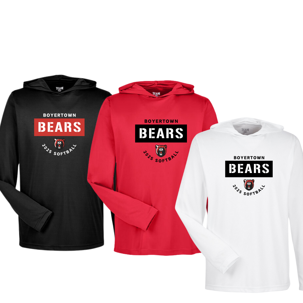 Bears Softball LS Performance Hooded Tee Unite