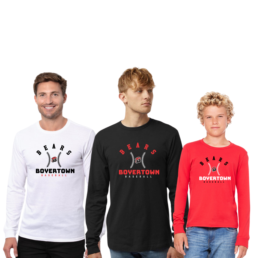 Boyertown Travel Baseball LS Cotton Tee Unisex Curve