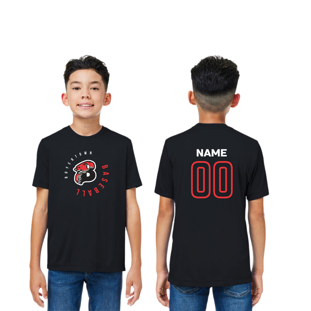 Boyertown Travel Baseball Dri Fit Tee Custom Name & Number Elevate