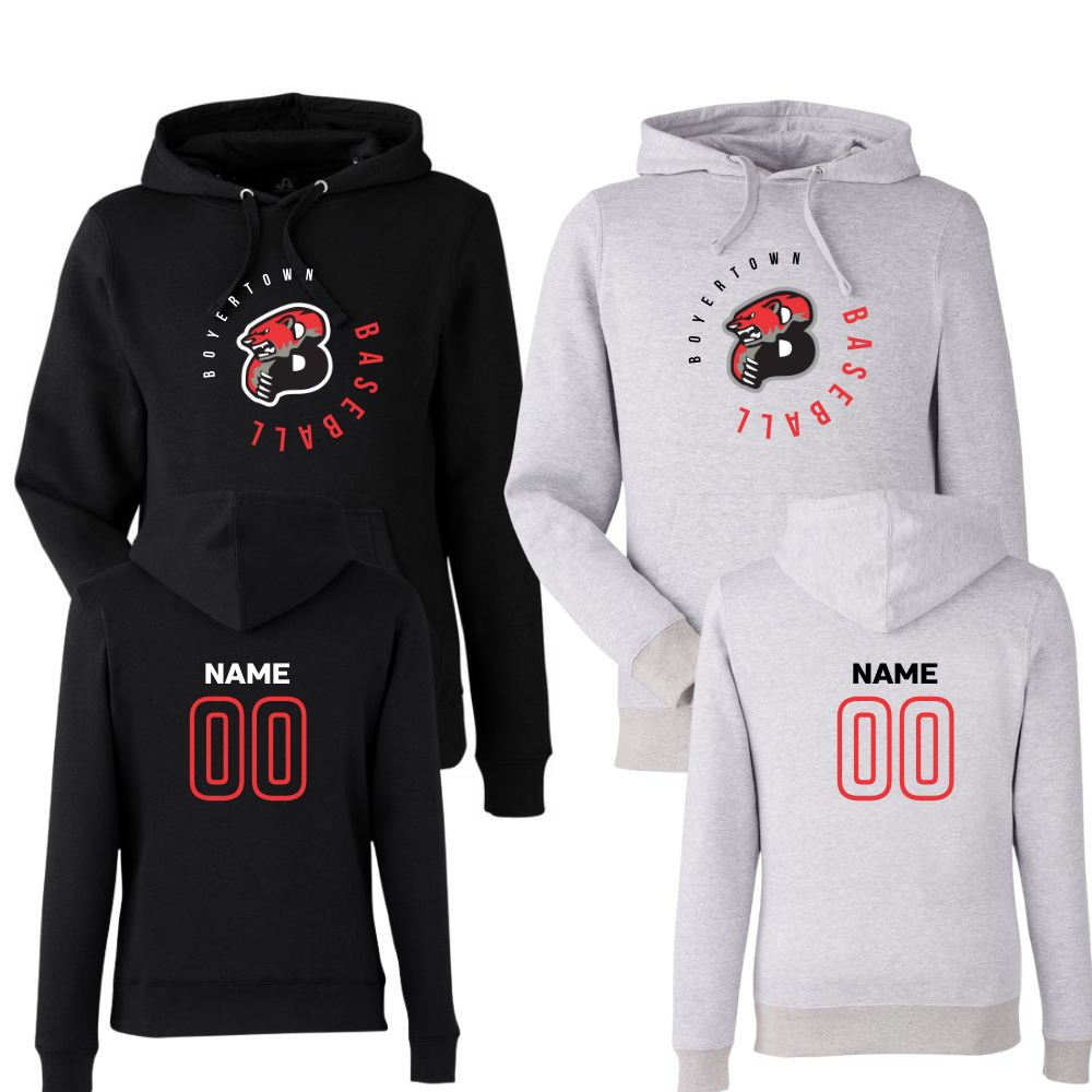Boyertown Travel Baseball Custom Name & Number Hoodie Elevate